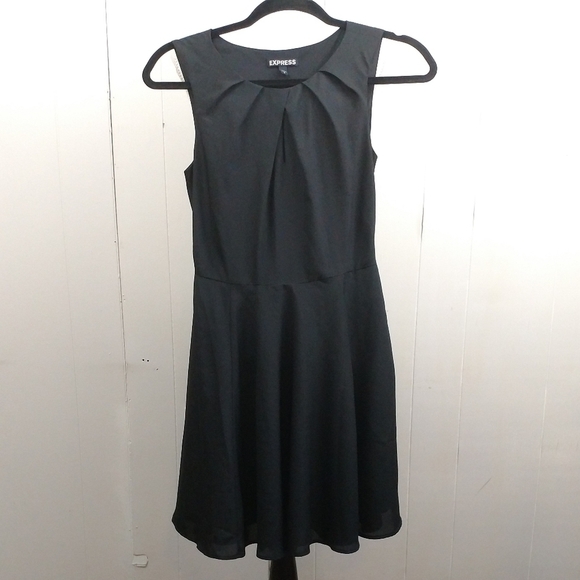 Express Fit and Flare Little Black Dress - Picture 5 of 9